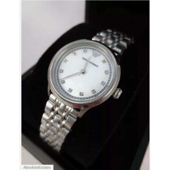 Emporio Armani AR1803 Women's Three-Hand Stainless Steel Watch - Picture 2 of 5